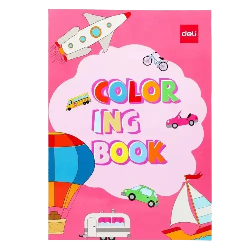 [EN047] Cahier de Coloriage DELI A4 12 Pages des Voitures 