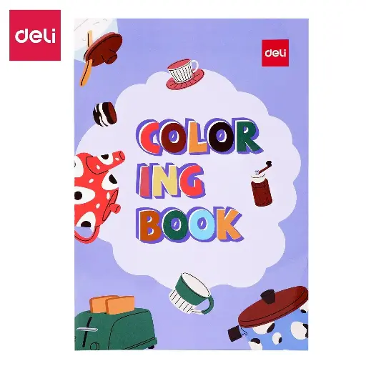 [NE048] Cahier de Coloriage DELI A4 12 Pages Des Tasses