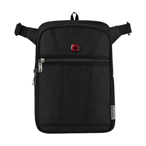 [612273] Sac a Bandoulière vertical Porte PC Wenger verticale Noir