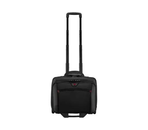 [600661] Valise à Roulette WENGER Potomac 17" Noir avec poche supplémentaire amovible pour laptop 15.4''