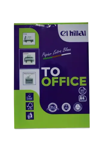[0459] Rame de 500F Papier HILLAL To OFFICE A4 80g/m Blanc