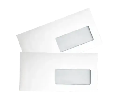 [64151-B10] Boite de 1000 Enveloppes FARAS F15 DL Blanc Fermeture Gommée 114x229mm  avec Fenêtre