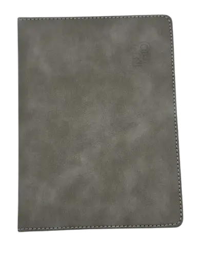 [AG2722-G] Agenda Journalier SAMBRA A5 2026 Texturée / Type Suédine Gris 2722-G 