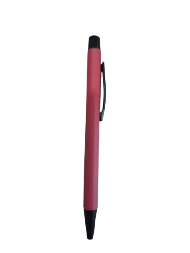 [1069-7/RG] Stylo De sérigraphie A bille En Métal Tactile Rouge