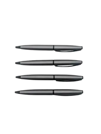 [229-6] Stylo à Bille Algo Gris Mat Design Classique Noir Mat