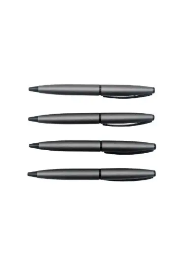[229-6] Stylo à Bille Algo Gris Mat Design Classique Noir Mat