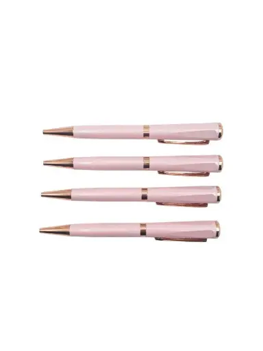 [229-7] Stylo à Bille Algo Bleu Turquois et Doré Design Raffiné