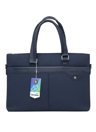 [CA-0519/BL] Sac Cartable Pour Femme MOBS En Polyester Bleu CA-0519    