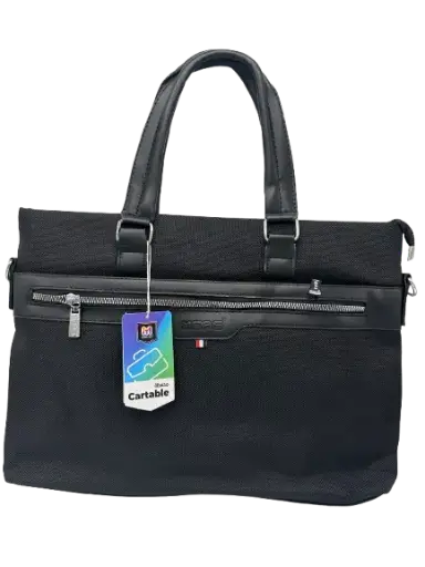 [CA-0520/N] Sac Cartable Pour Femme MOBS En Polyester Noir CA-0520      