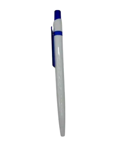 [907/B] Stylo Sérigraphie Versal Rétractable 907 Blanc Et Bleu