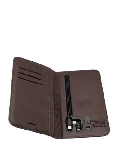 [PFPB] Porte Feuille Cuir avec Power Bank 