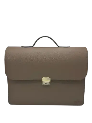 [TAHAT-1111-MC] Cartable En Cuir TAHAT 1111 Marron Clair