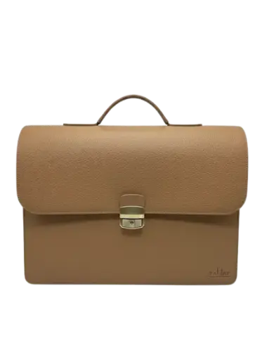 [TAHAT-1111-MCH] Cartable En Cuir TAHAT 1111 Marron Chameau