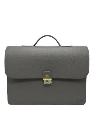 [TAHAT-1111-G] Cartable En Cuir TAHAT 1111 Gris