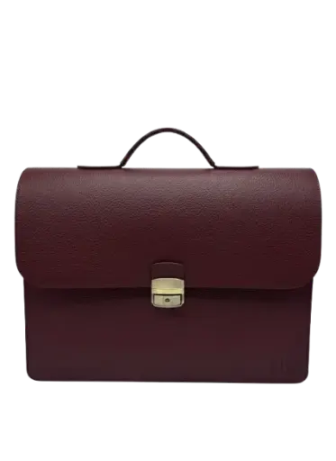 [TAHAT-1111-BR] Cartable En Cuir TAHAT 1111 Bordeau