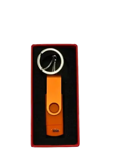 [USB16-OTG-32GB-OR] Clé USB et Porte Clé 32GBG OTG avec Boite Orange