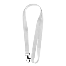 [717-1/B] Cordon Pour Badge Algo 2cm Blanc