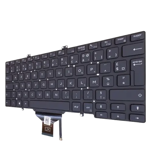 [CLV-5400] Clavier DELL AZERTY Pour Laptop DELL Latitude 5400 Noir 
