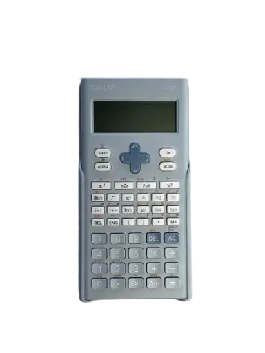 [1700-LBL.C] Calculatrice Scientifique DELI 240 Fonctions 10+2 Chiffres 2 Lignes Bleu Clair