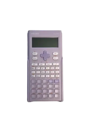 [1700-PR] Calculatrice Scientifique DELI 240 Fonctions 10+2 Chiffres 2 Lignes pro Violet
