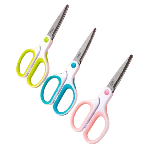 [6054] Ciseaux de Bureau DELI 17.5cm en Teflon Multi-Couleurs
