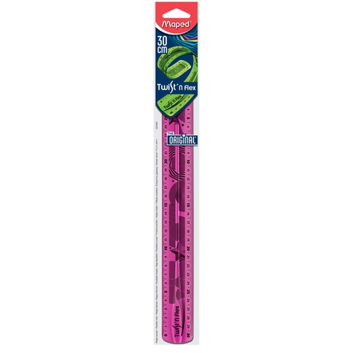 [027900] Règle Scolaire MAPED Twist'n Flex Flexible 30cm