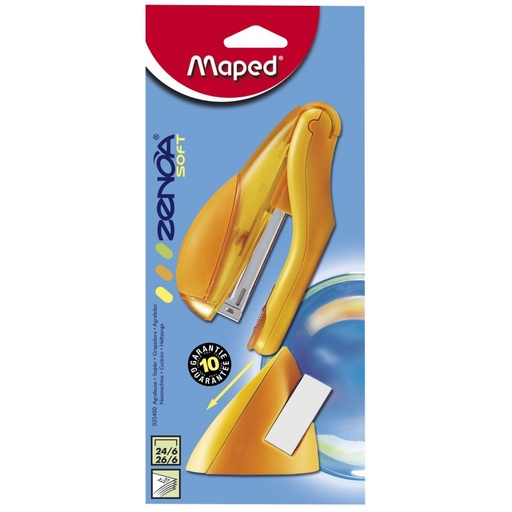[035400] Agrafeuse MAPED Zenoa  24-26/6 Avec Support Multi-couleurs
