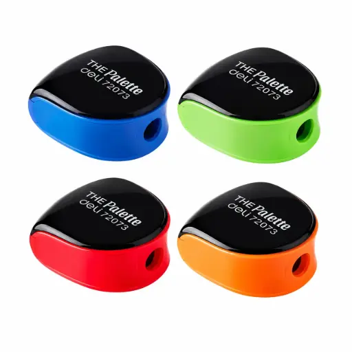 [0524] Taille Crayon Ecolier DELI The Palette 1Trous avec Réservoir en Plastique Multi-Couleurs