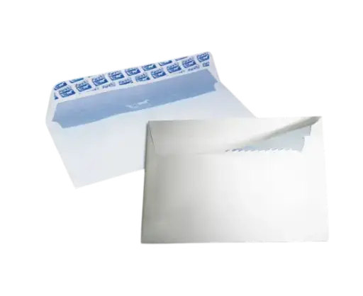 [10211-B] Boite de 500 Enveloppes Auto Adhésive PM F10 Blanc 114x162mm