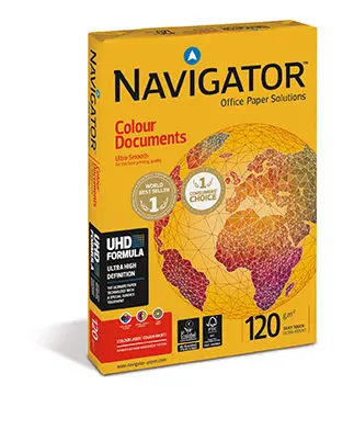 [104891] Rame de 250 Papier Extra Blanc NAVIGATOR A4 120g/m² 1er Choix