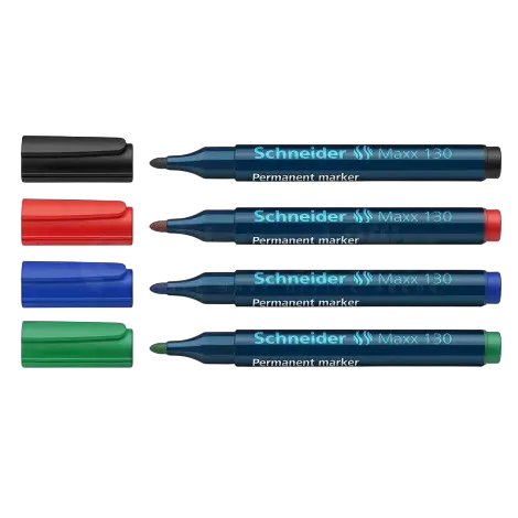 [113094] Marqueur Permanent SCHNEIDER Maxx 130 ogive Jeu de Multi-Couleurs