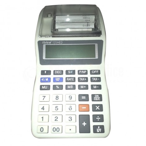 [1204] Calculatrice Imprimante IBICO 12 chiffres à Ruban Blanc
