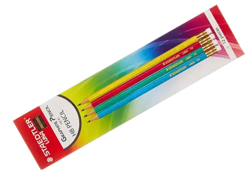 [13041HBC12] Crayon STAEDTLER Luna HB Noir