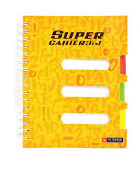 [1333] Registre AL SULTAN Super Cahier 3 en 1 17x21cm 3 intercalaires