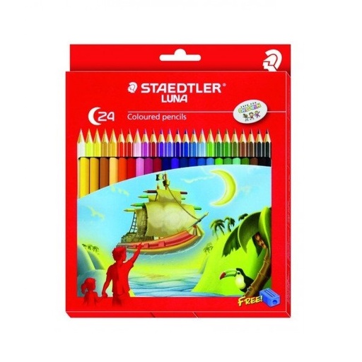 [136C24] Crayons De Couleur STAEDTLER Luna Boite De 24