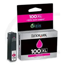 [14N1070E] Cartouche D'encre LEXMARK N°100XL Magenta Pour Imprimantes S305 S405 S505 S605/Pro 205 705 805 901 905 