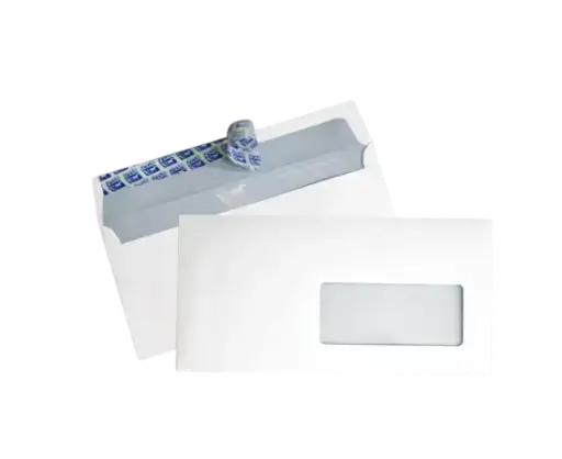 [15251-B] Boite de 500 Enveloppes FARAS DL F15 Auto Adhésive à Fenêtre 110x220mm