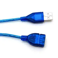 [1608/0136] Câble D'extension USB M/F CAPSYS Bleu Sous Blister 1.5m