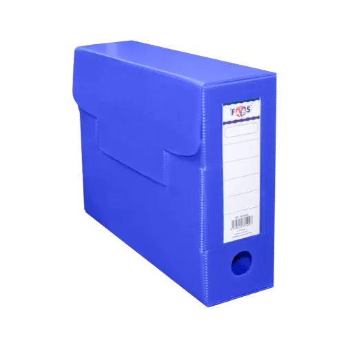 [22251-3] Boite D'archive FABS Alvéolaire en PP Dos 100mm Bleu  