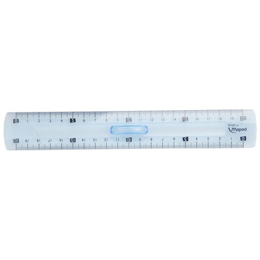 [223507] Règle Scolaire MAPED Study 20 cm Transparent