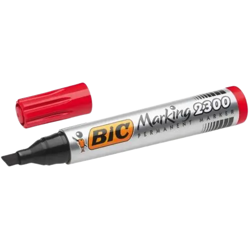 [2300-03] Marqueur Permanent BIC Marking 2300 Coupé Rouge