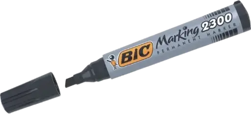 [2300-09] Marqueur Permanent BIC Marking 2300 Coupé Noir