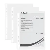 [23782] Rame de 100 Pochette Perforée Plastique ESSELTE A5 43 Micron