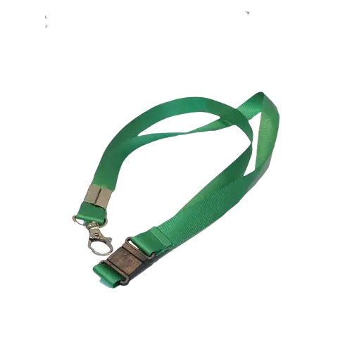 [2518V] Cordon pour badge 1 cm avec sécurité vert