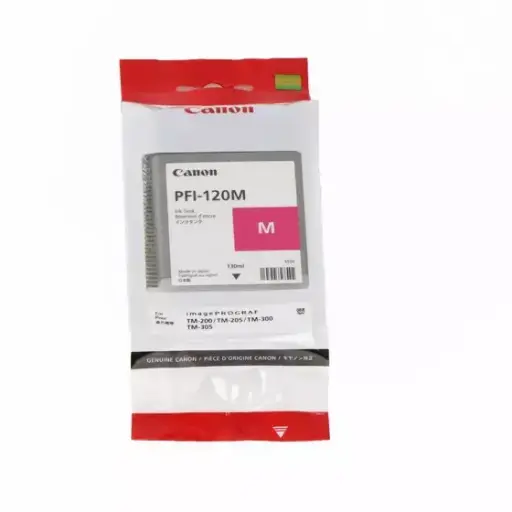 [2887C001] Cartouche D'encre CANON PFI-120M Magenta pour Plotteur iPF TM-200 iPF TM-205 iPF TM-300 iPF TM-305 TM-350