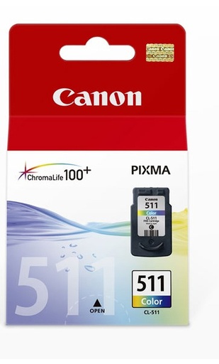 [2972B007AA/001AA] Cartouche D'encre CANON CL-511 Couleur Pour imprimantes MP250 IP2700 MX340