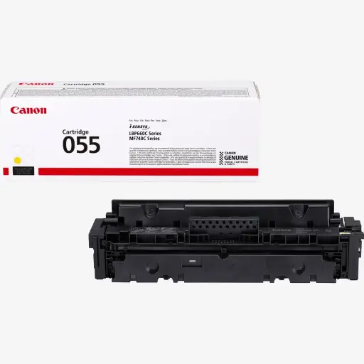 [3013C002] Toner CANON 055 Yellow Pour Imprimantes i-SENSYS MF744Cdw  MF742Cdw  LBP663Cdw  LBP664Cx  MF746Cx 