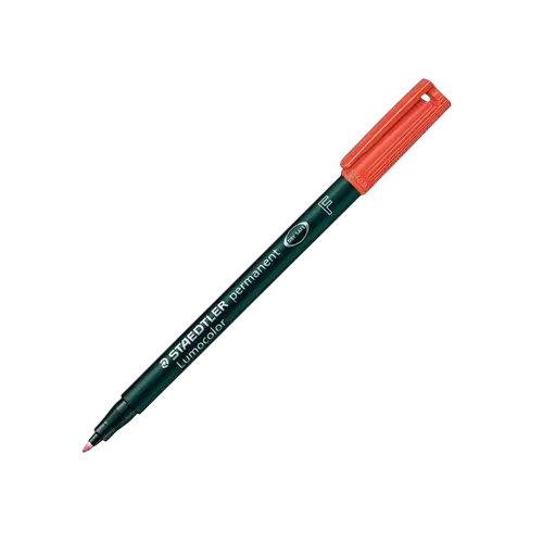 [318-2] Marqueur Permanent STAEDTLER Lumcolor F Rouge 