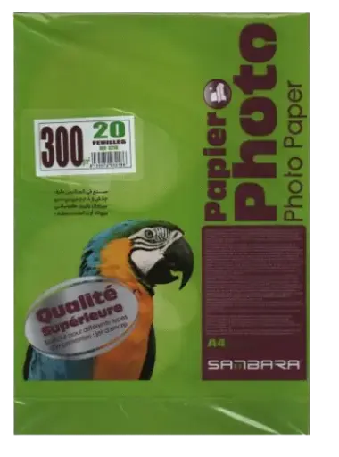[3218] Rame de 20 Papiers photo SAMBARA A4 300g