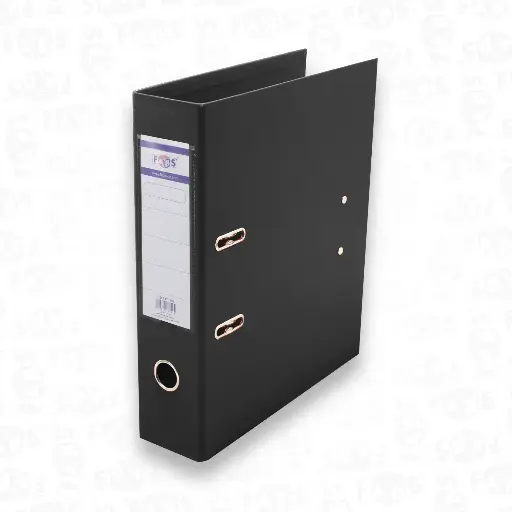 [34200-1] Classeur Chrono FABS A4+ en PP Avec Perforateur Noir
